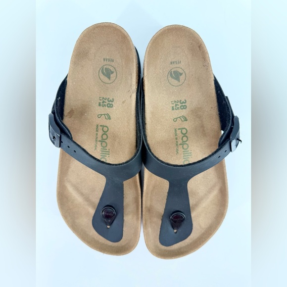 Birkenstock Papillio Black and Tan Women's Sandals - Picture 5 of 9